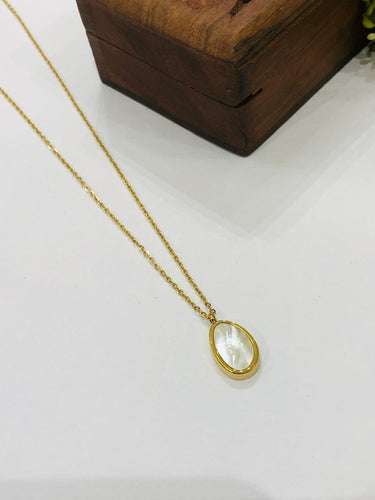 Drop Mother Pearl Chain